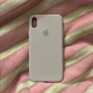 Apple White Silicone iPhone X/XS Case
